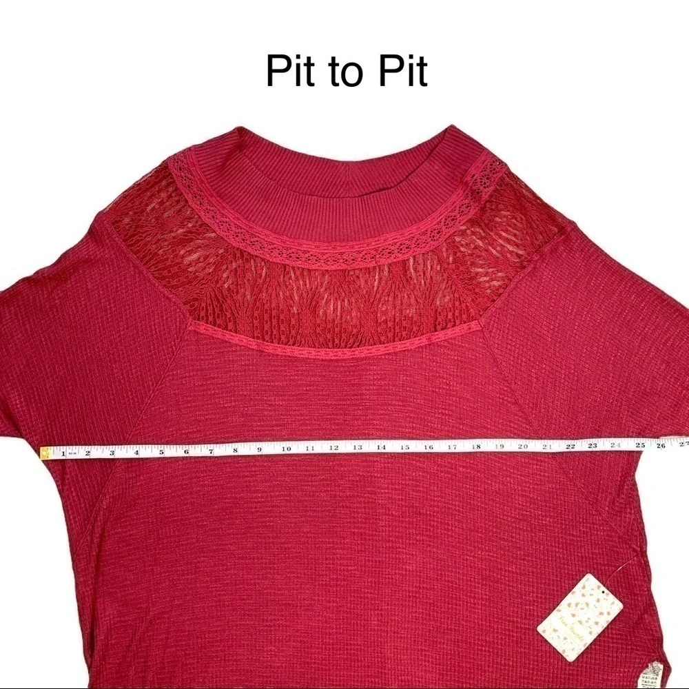Free People Womens Spring Valley Henley Blouse S